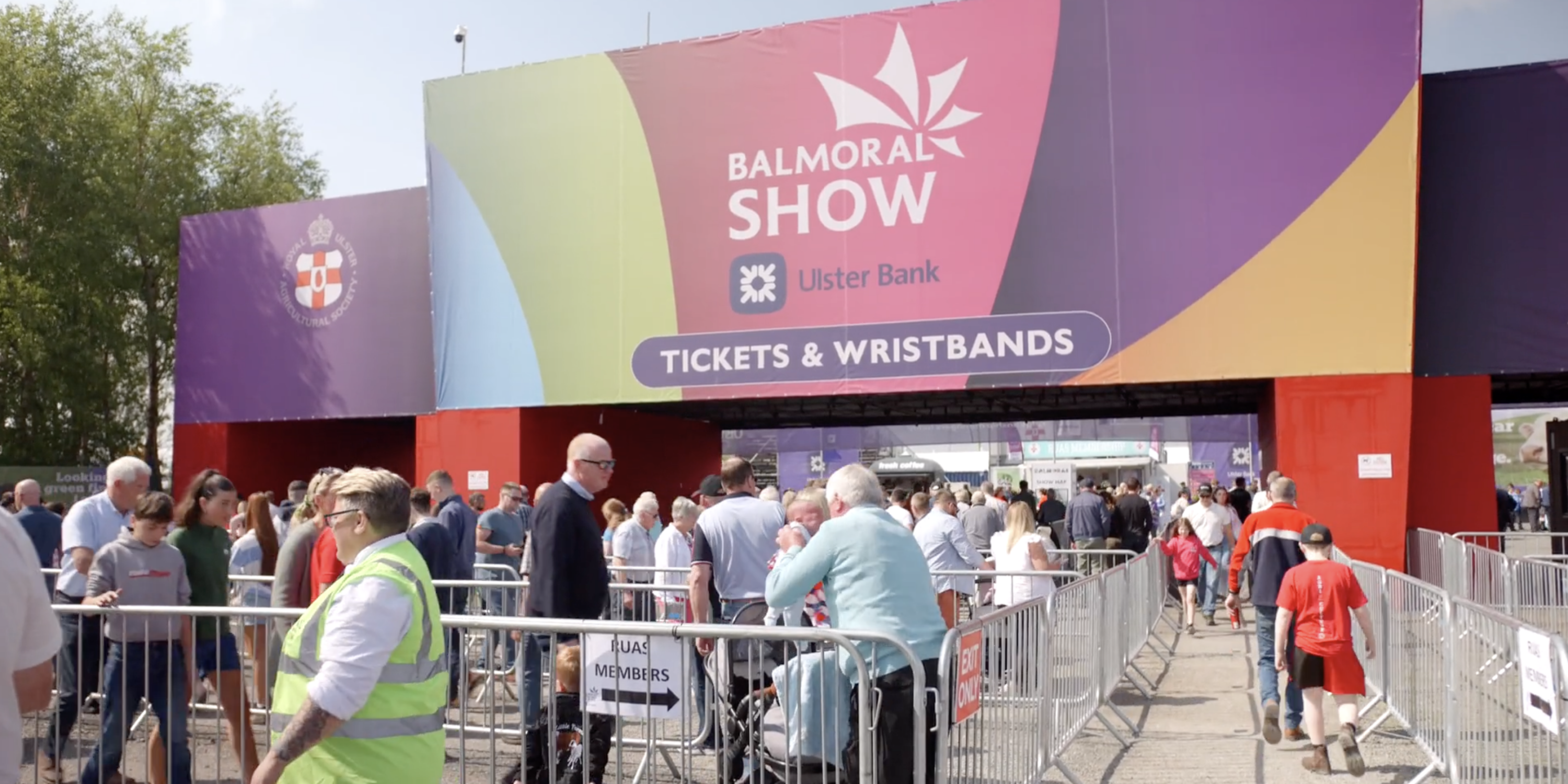 Image shows entrance to the 2024 Balmoral Show