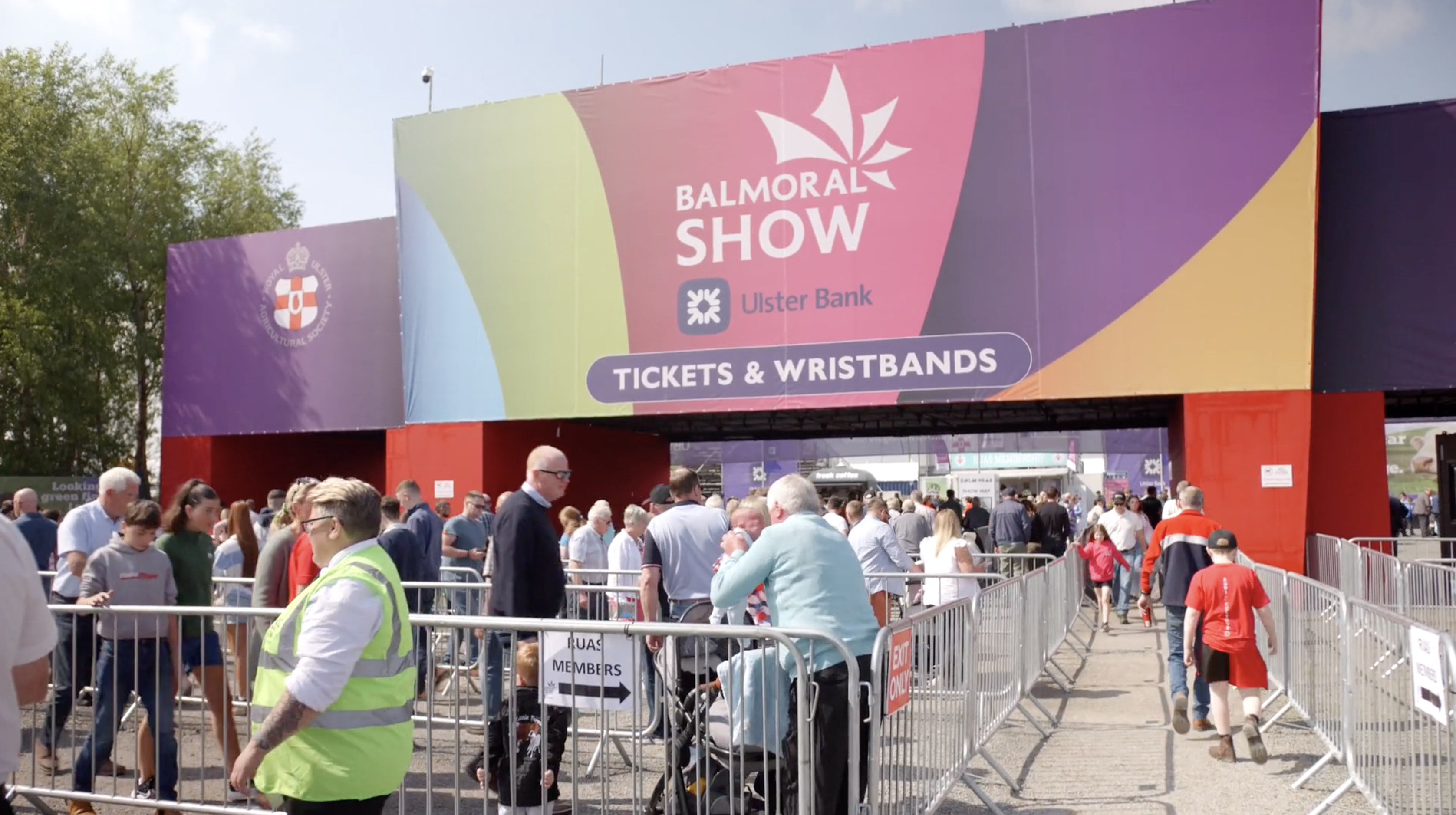 Image shows entrance to the 2024 Balmoral Show